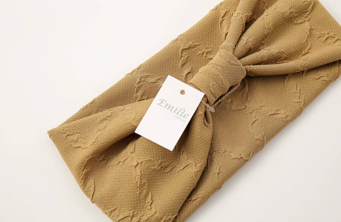 Emilie collection - Wholesale Fashion Headband - Women's - Khaki headband1