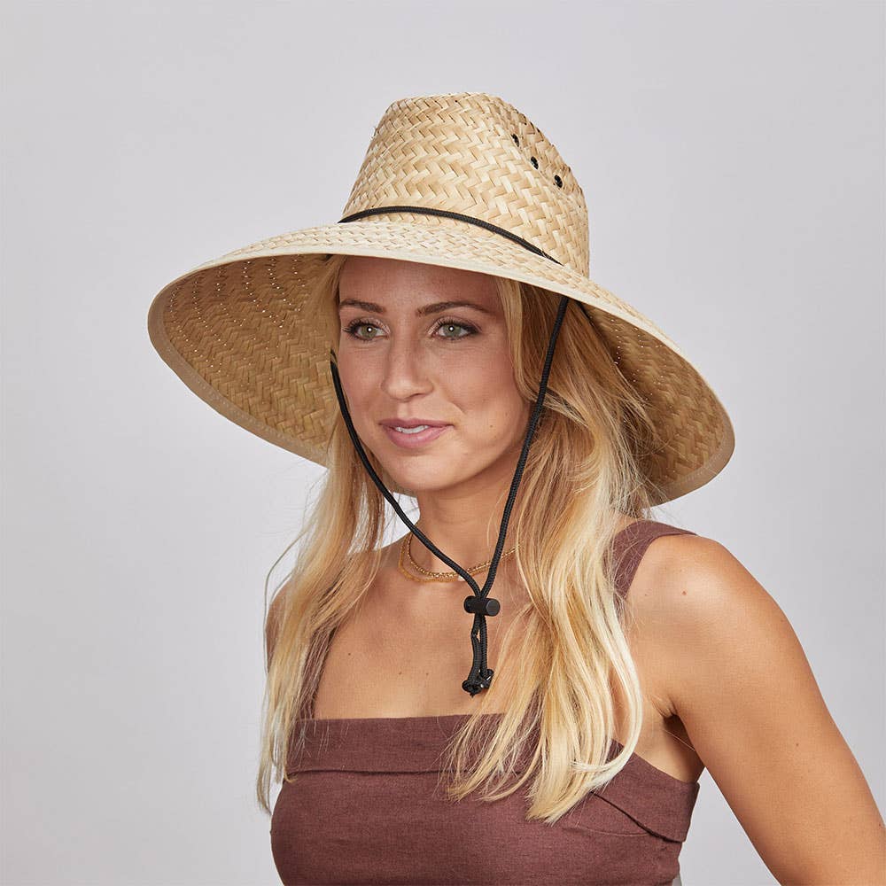 American Hat Makers - Wholesale Straw Hat - Unisex - Palm Straw Sun Hat - Style Barracuda (Prepack of 12)0