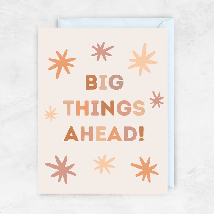 Big Things Ahead! for wholesale by E Calligraphy Cafe