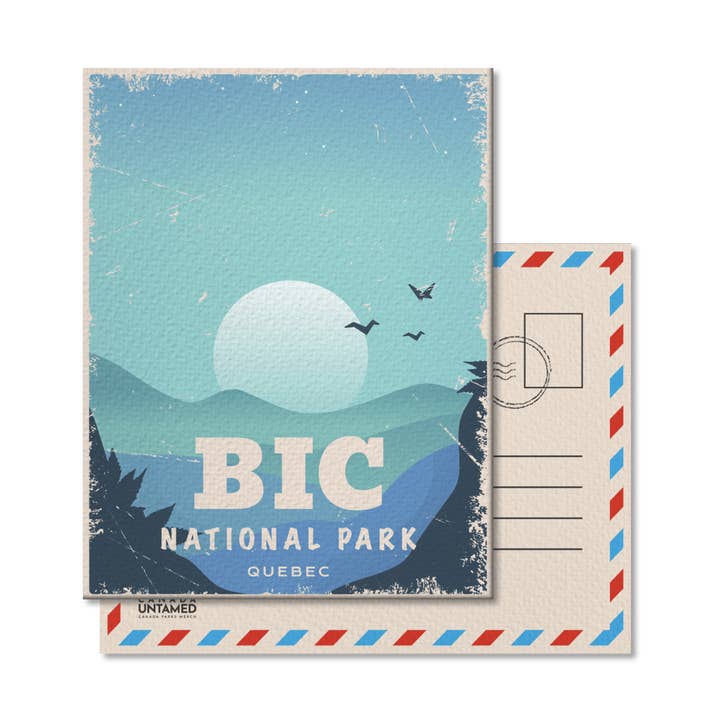 Canada Untamed - Wholesale Postcard - Bic Quebec National Park Postcard0