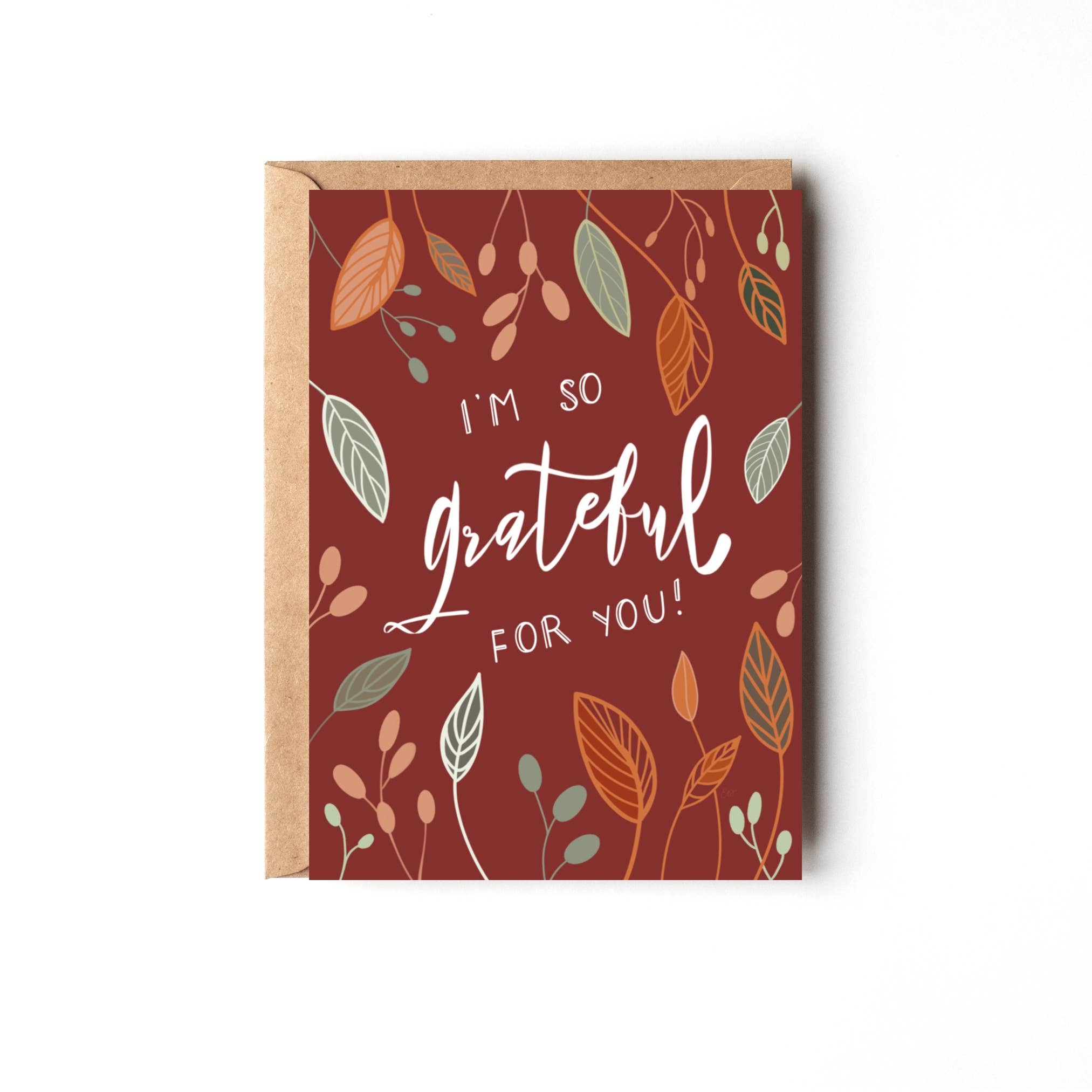 EverElling - Wholesale Thank You Card - I'm So Grateful For You Card1
