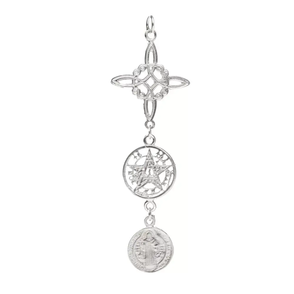 Vives de la Cortada S.L - Wholesale Individual Charm/Pendant - Large Triple Protection Pendant in 925 Sterling Silver0