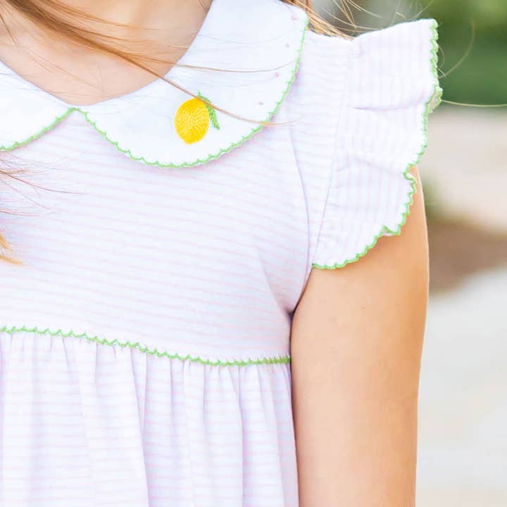 Shrimp and Grits Kids - Wholesale Bodysuit (Non-Footed) - Baby - Girls Pima Bubble - Lemons