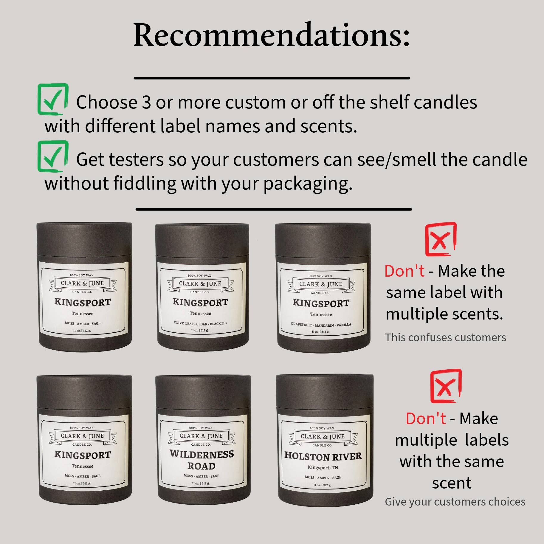 Clark & June Candle Co. - Wholesale Jar/Filled Candle - "Your Town" Custom Candle | Missouri Vessel | Choose Your Scent | 11oz Soy Candle3