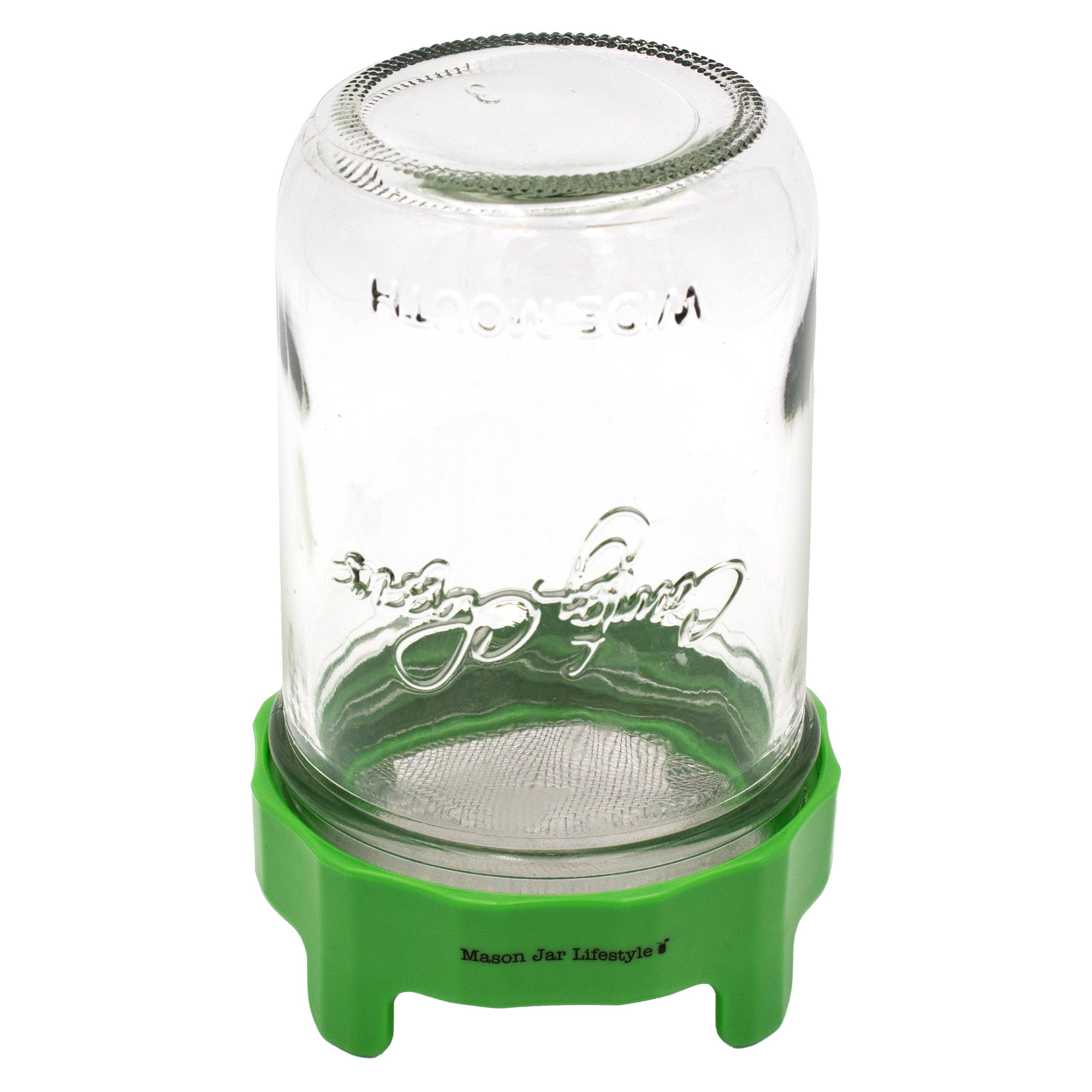Mason Jar Lifestyle - Wholesale Food Storage Container - Rust Proof Sprouting Lid with Built-In Stand for Wide Mouth3