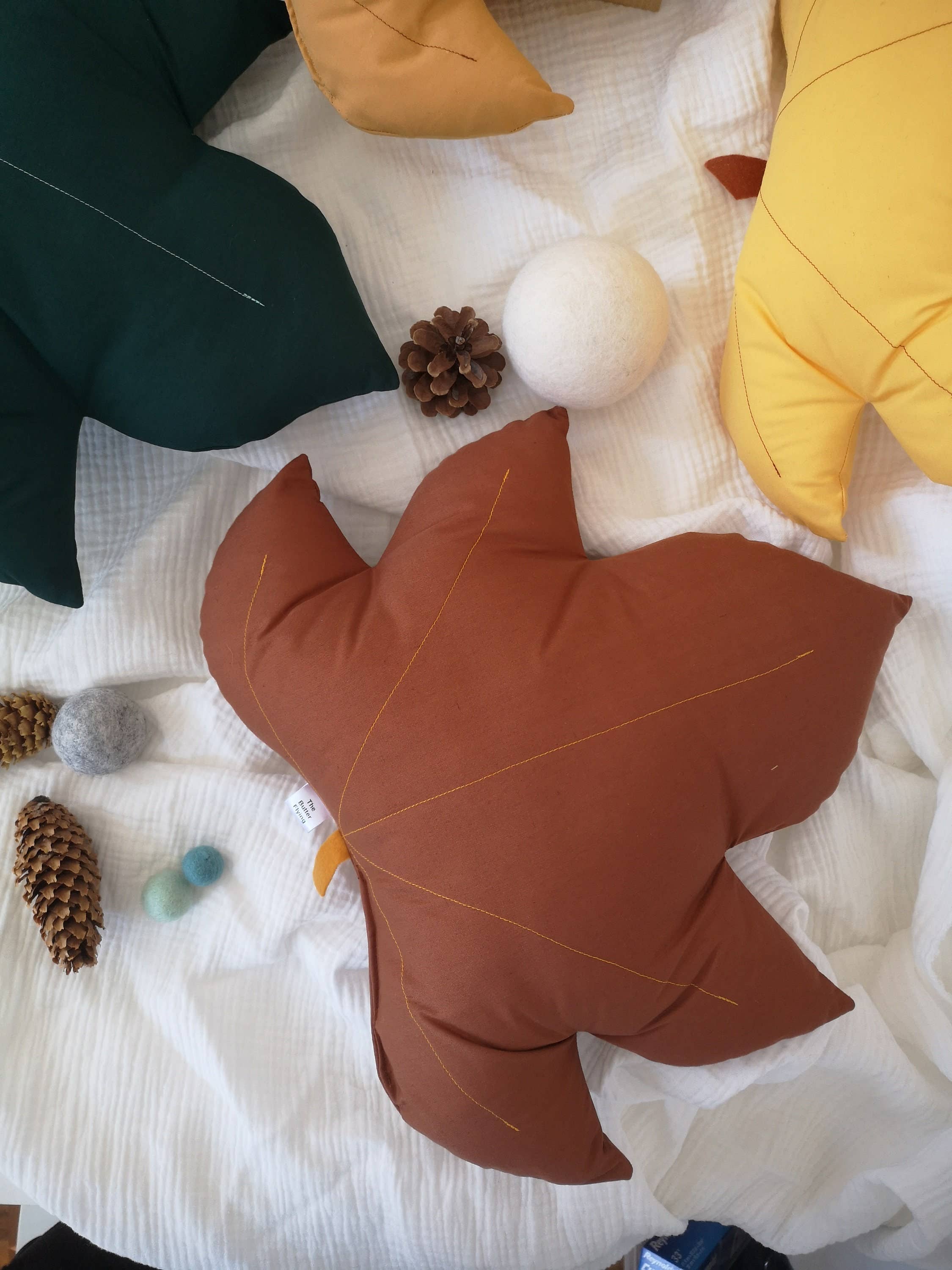 The Butter Flying - Wholesale Throw/Decorative Pillow -  Leaf Decorative Pillow3