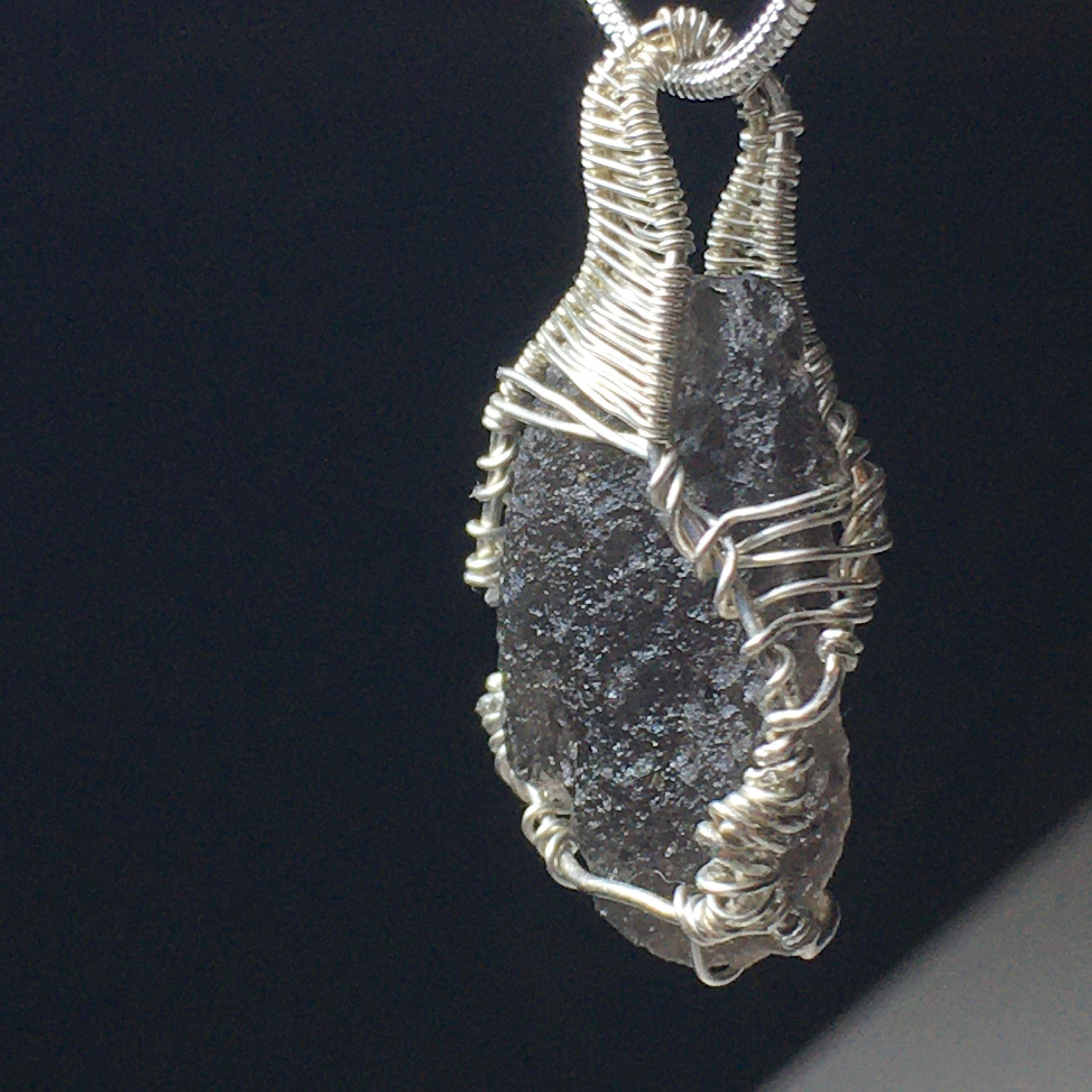 Wildheart Crystals - Wholesale Pendant/Charm Necklace - Tektite Meteorite and Silver Pendant7