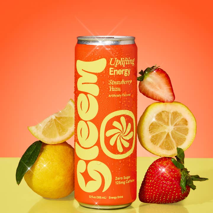 DRINKGLEEM INC - Wholesale Sports/Energy Drink - Strawberry Yuzu Sparkling Energy Drink 12 Pack