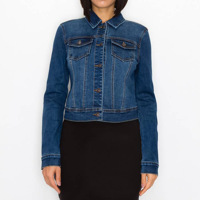 Pinkbloom - Wholesale Denim Jacket - Women's - STONE WASHED DENIM JACKET6