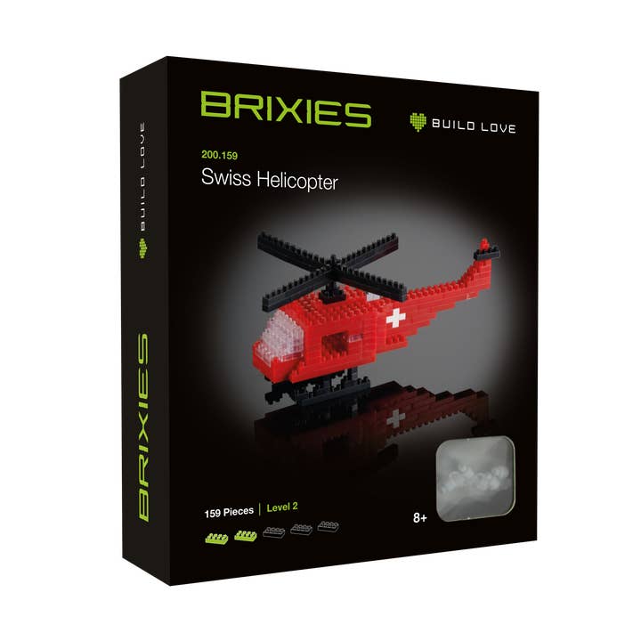 Brixies - Wholesale Building Set - Kids - BRIXIES Swiss helicopter2