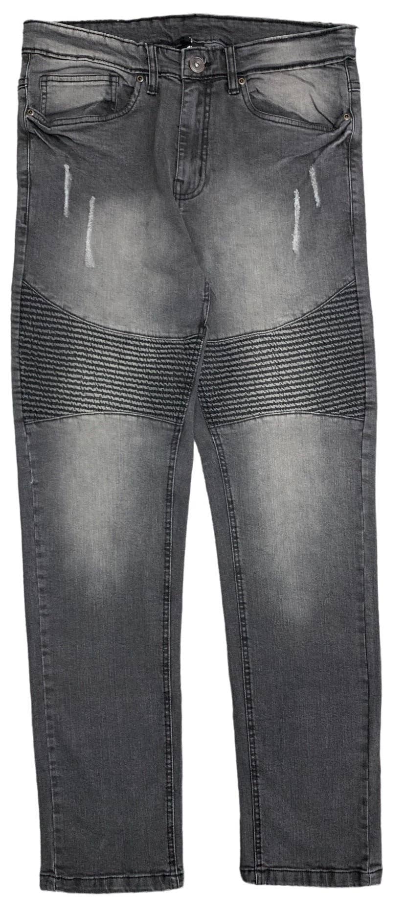 Royal Threads - Wholesale Jeans - Men's - Men's Biker Denim Straight Fit Denim Jeans1
