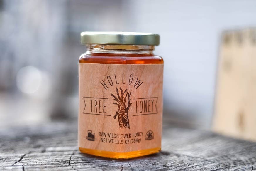 Hollow Tree Honey - Wholesale Honey - Utah Wildflower Honey and Cherrywood Dipper Gift Set 12.5 oz3