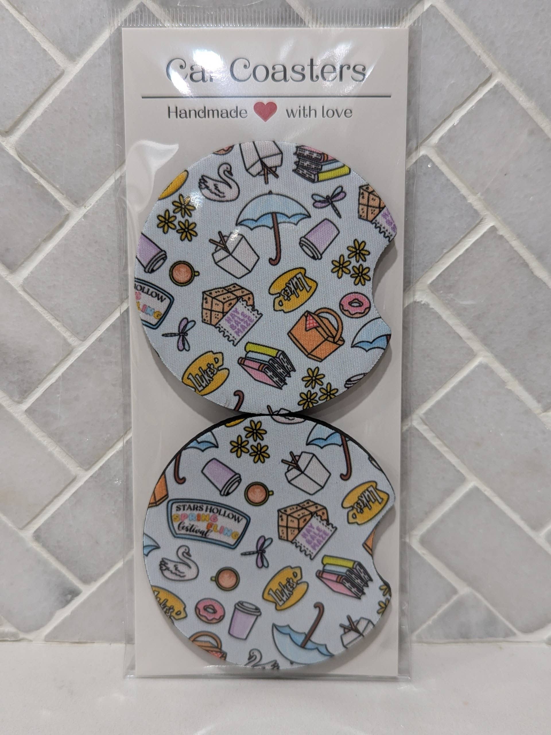 Sweet Bean Candle Collective - Wholesale Car Coaster - Women's - Gilmore Girls Inspired Car Coasters1