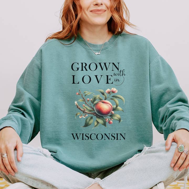 Soil Comforts - Wholesale Grafisch sweatshirt - Uniseks - Wisconsin Perziken Sweatshirt3