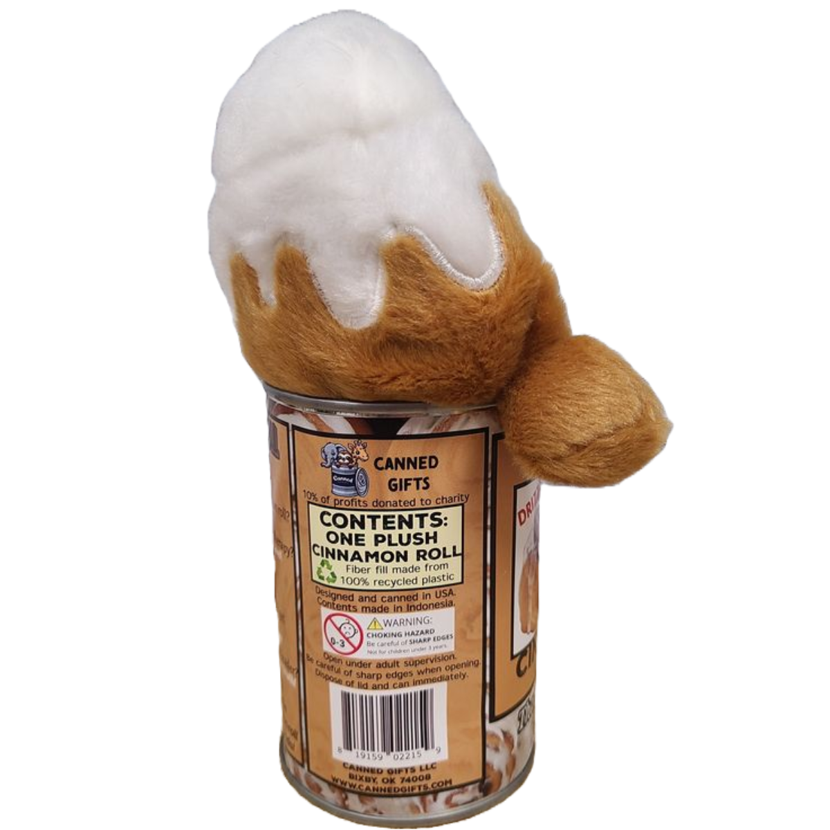 Canned Gifts - Wholesale Stuffed/Plush Toy - Kids & Baby - Canned Cinnamon Roll | Baking Plush in a Can w/Funny Jokes7