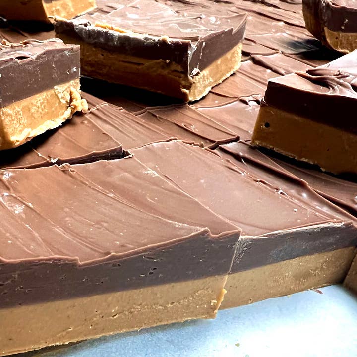 5PK Peanut Butter Meltaway Layered Bark Snack Bag for wholesale by O'Shea's Candies Sweet Shop