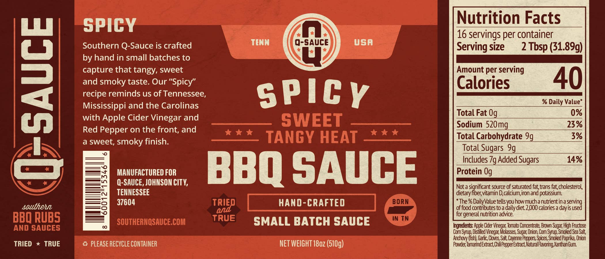 Q Sauce - Wholesale BBQ Sauce - Q Sauce - Spicy1
