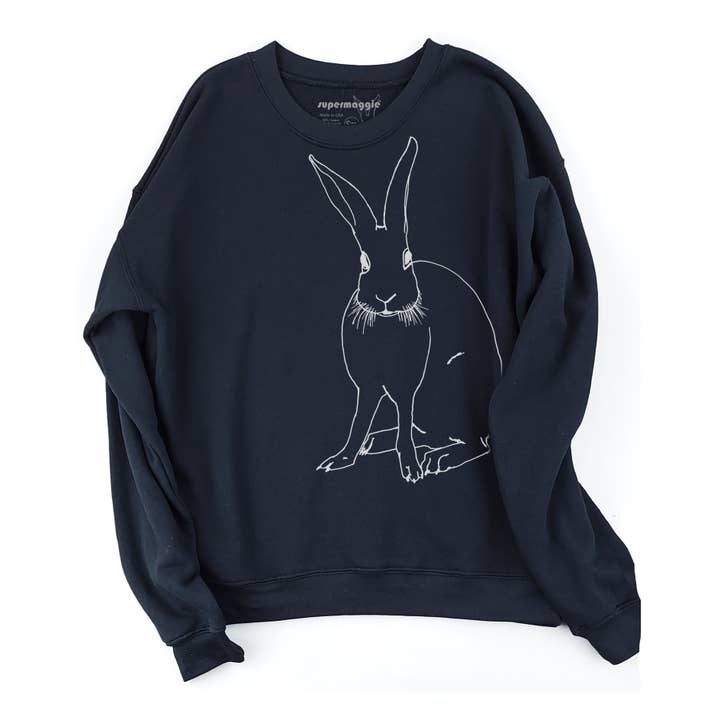 Funny Bunny Ollie Oversized Sweatshirt for wholesale by Supermaggie @ Faire