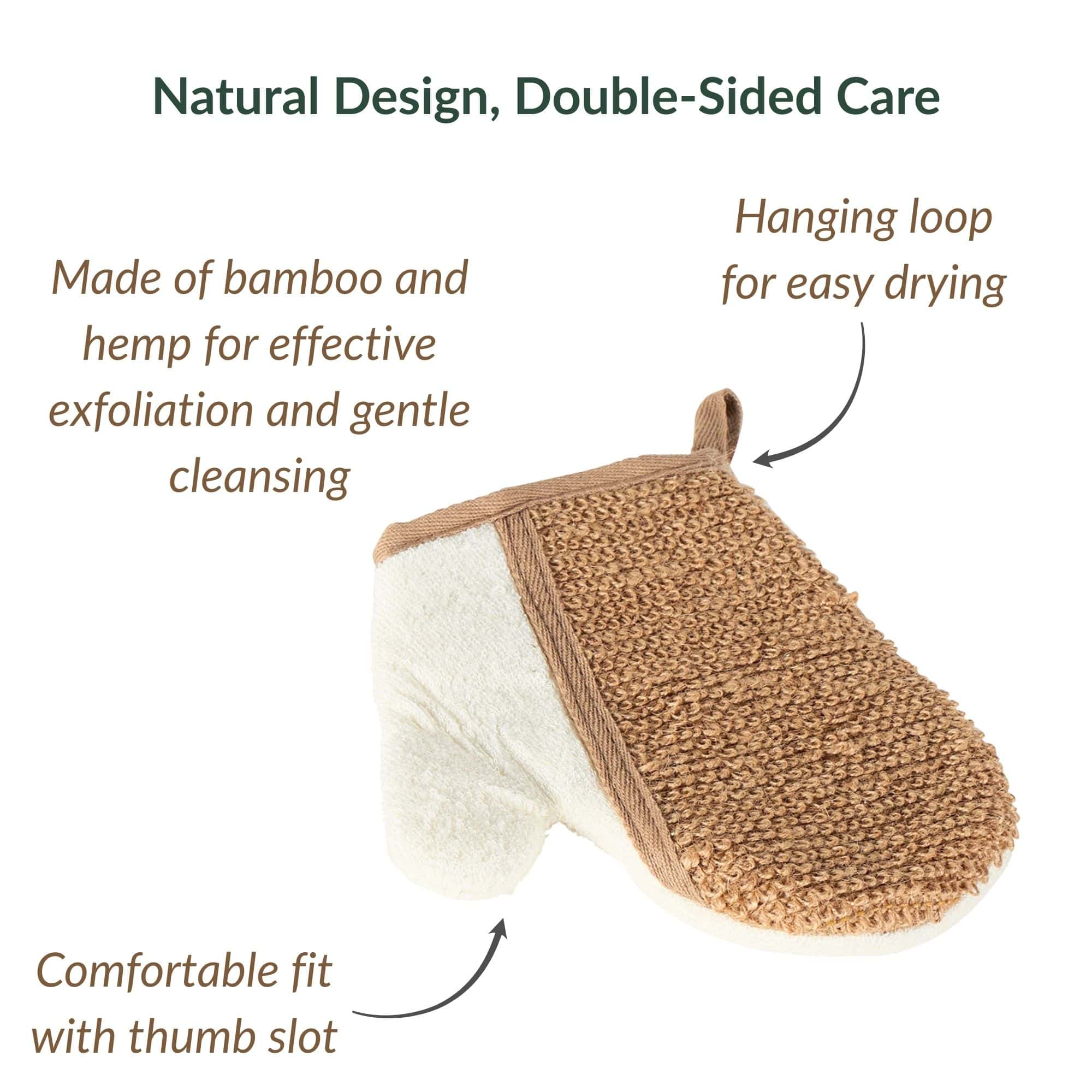 Evideco French Home Goods - Wholesale Exfoliating Gloves/Mitts - Body Scrubber Glove - Dual-Sided Exfoliating Mitt14