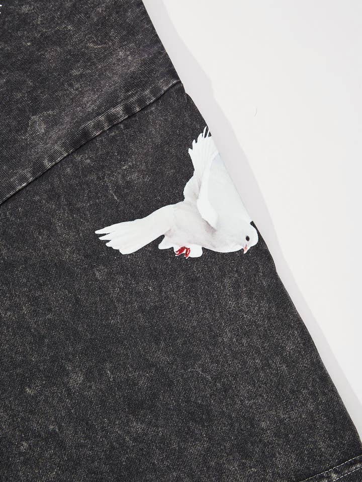 NOISSEY – Engroshandel T-shirt med print - Unisex – HINDRINGER OG FARER© Sort Madonna og Børnefarve Four-farve9