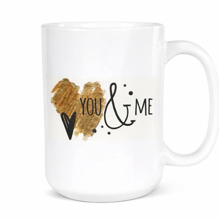 You & Me 15 oz Ceramic Mug Set - Includes (2) 15 oz Mugs for wholesale by Creative Inspiration Design