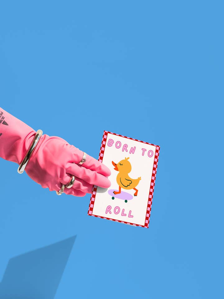 Born to Roll Card for wholesale by Soko Says