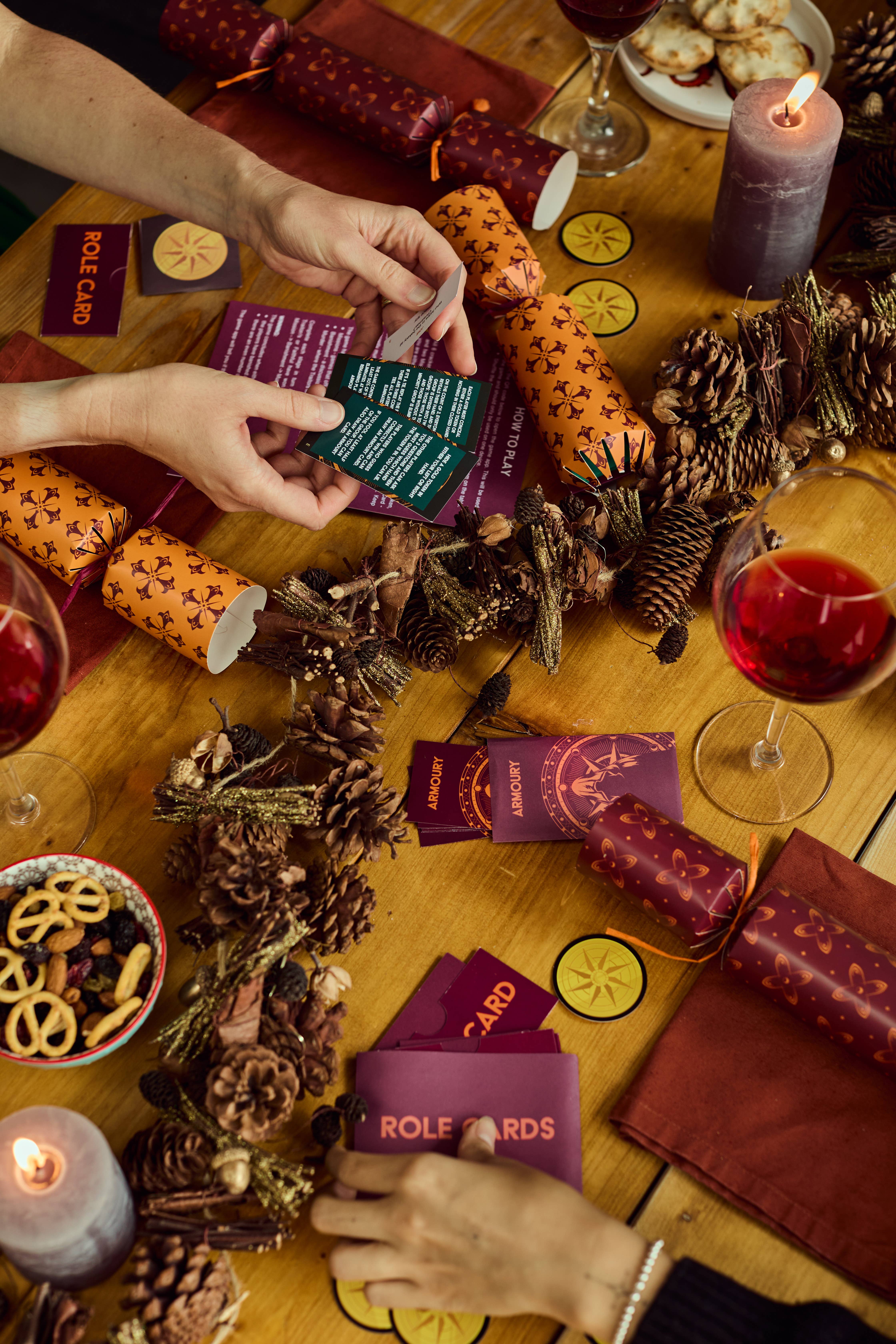 Puzzle Post Games - Wholesale Card Game - Official The Traitors Christmas Crackers - Set of 61