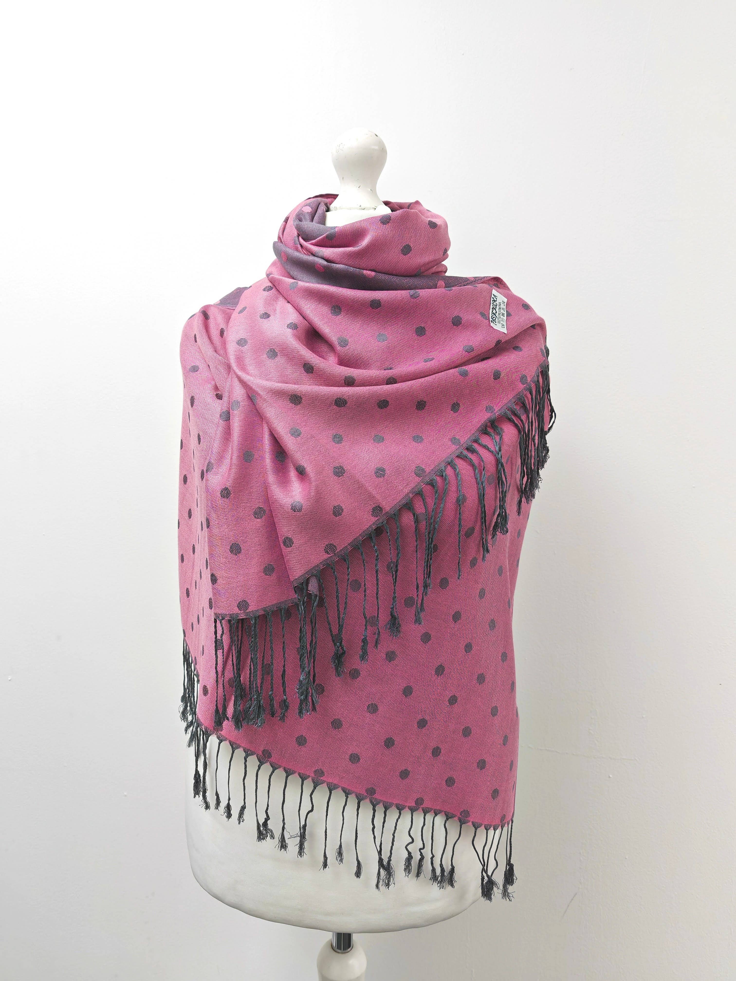 Superbia – wholesale Scarf – Women's – Super Soft Reversible Pashmina scarf /Shawl - C48-1 Dots5