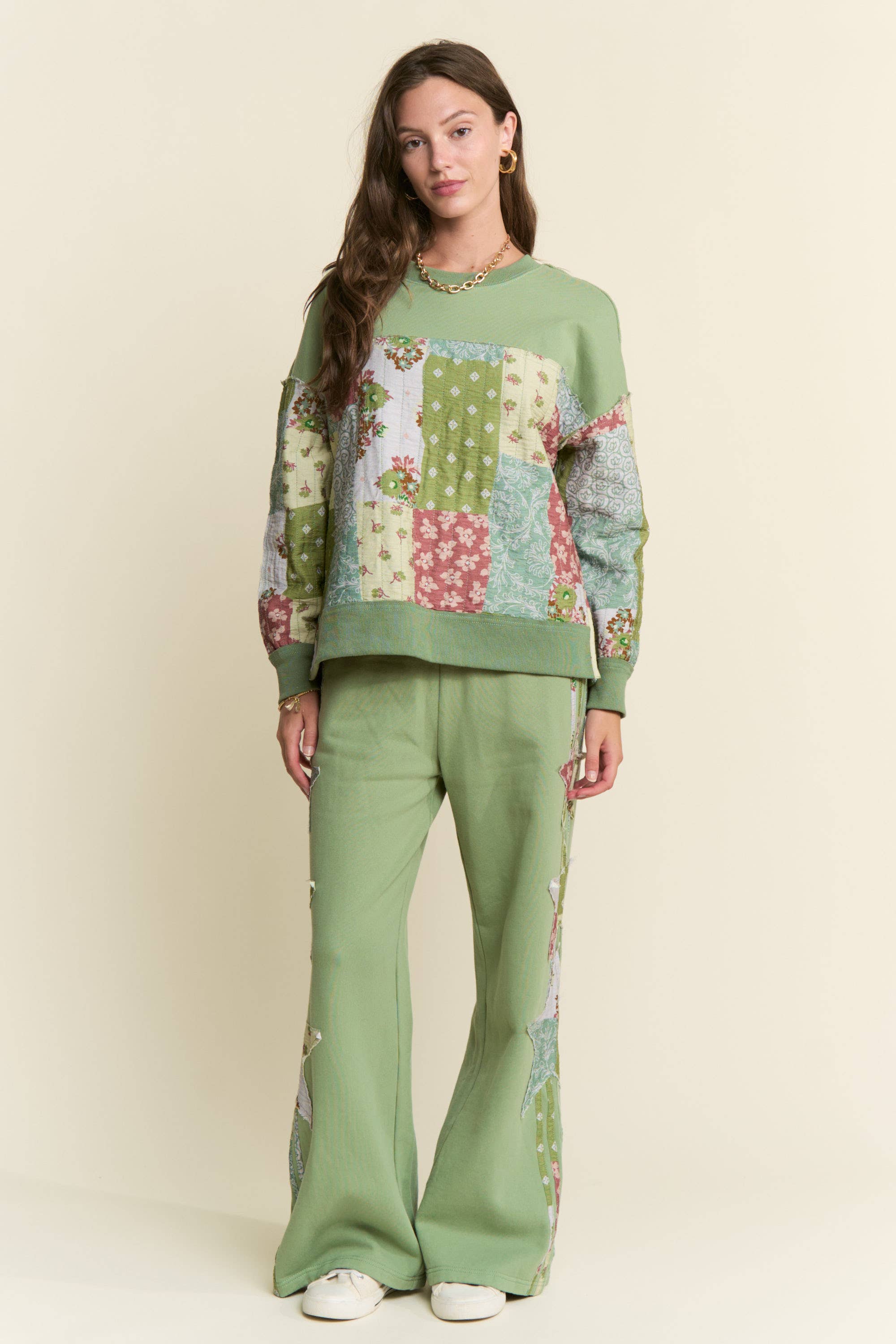 J.NNA – wholesale Pullovertröja - Dam – PATCHWORKFÄRGAD BLOCKTRÖJA11