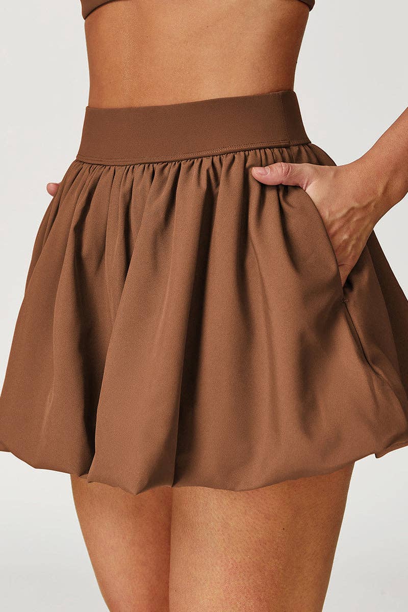 Mccolin - Wholesale Skirt - Women's - Playful Bubble Hem Mini Skirt2