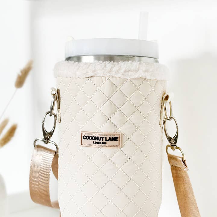 Cocopup London - Wholesale Crossbody Bag - Women's - Quilted Cream Tumbler Carry Case by Coconut Lane