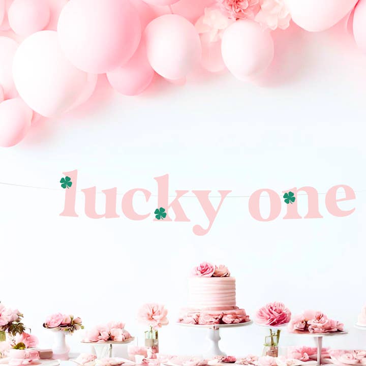 Lucky One Banner for wholesale by The Confetti Mixer