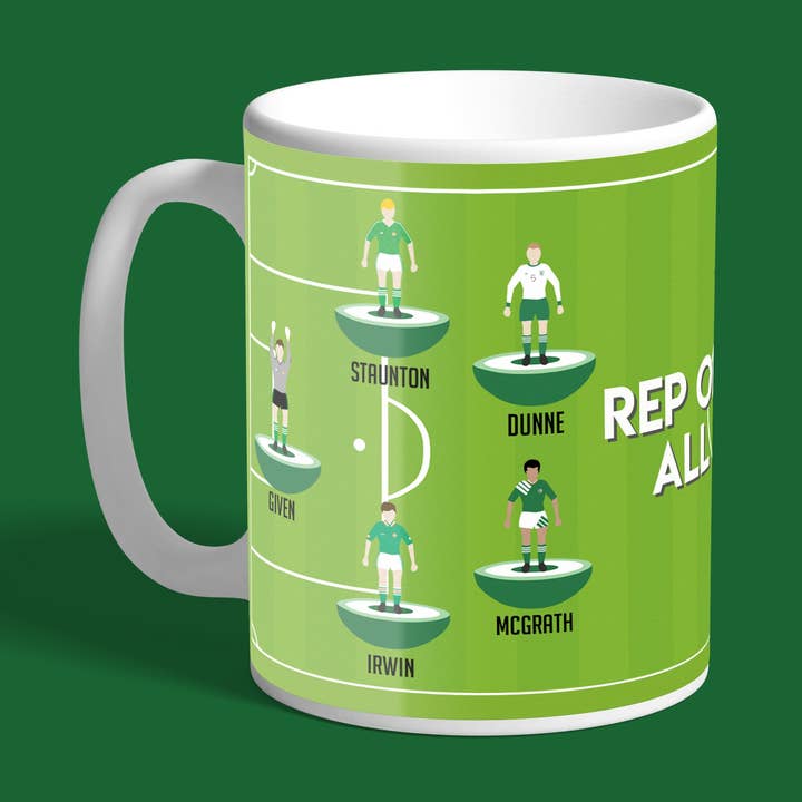 Rep of Ireland All Time XI Mug Subbuteo and other Purchase Wholesale asciugamani monouso parrucchieri. Free Returns & Net 60 Terms on Faire trending on Faire.