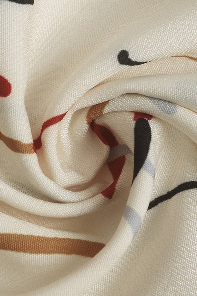 WHITE CWTSTS0516_CONTRAST LAPEL LINE PRINT SHORT SLEEVE SHIRT for wholesale on Faire6