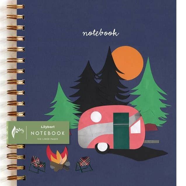 "Happy Camper Journal" – A Cozy Tribute to Outdoor Adventure for wholesale by Lilybart LLC