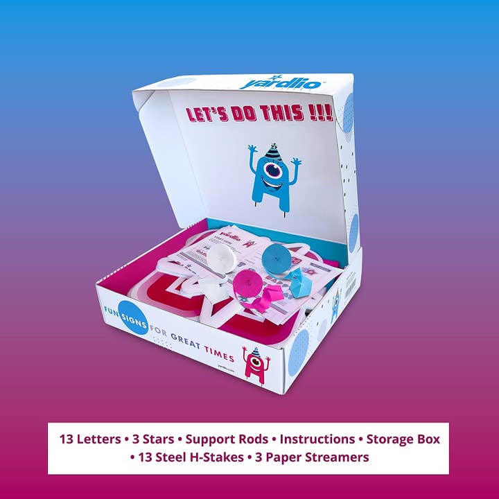 Ergodebrands - Wholesale Outdoor Sign - Yard Sign with Stakes - Happy Birthday, Weatherproof Letters1