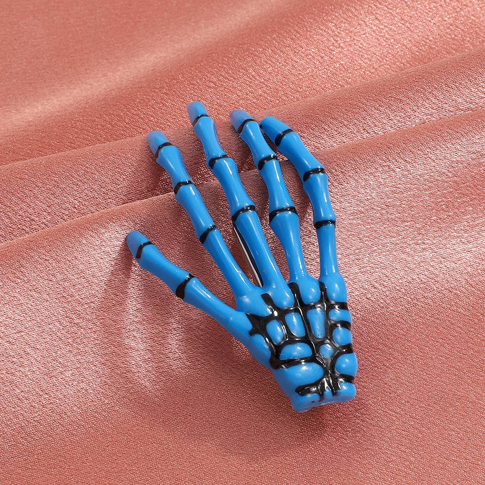 SALINA TRADING INC - Wholesale Hair Clip - Women's - Women Fashion Exaggerated Gothic Skull Hand Bone Blood Clip13
