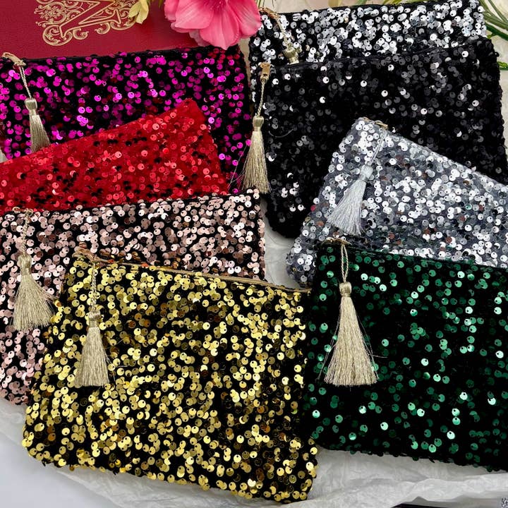 BYREN | ÉLINE L'ATELIER - Wholesale Pouch - Women's - Sequin makeup bag CY461