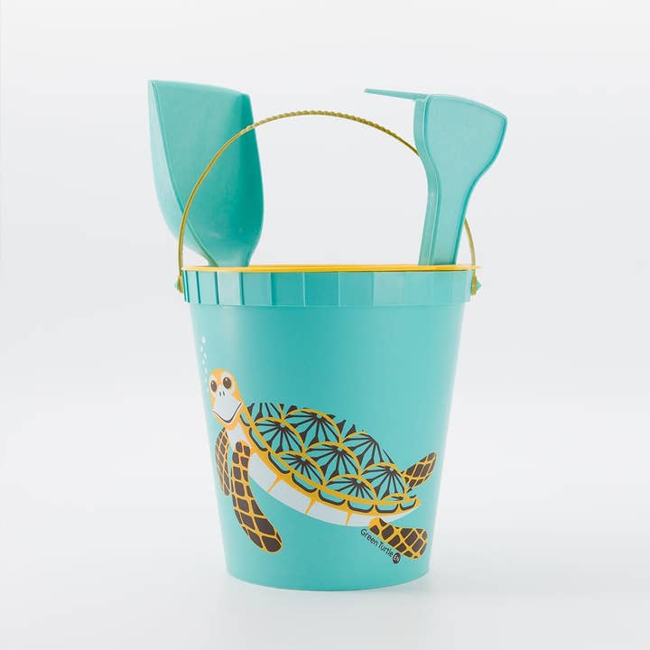 Coq En Pate - Wholesale Beach/Pool Toy - Kids & Baby - Children's beach toy, eco-friendly French bucket - Turtle2