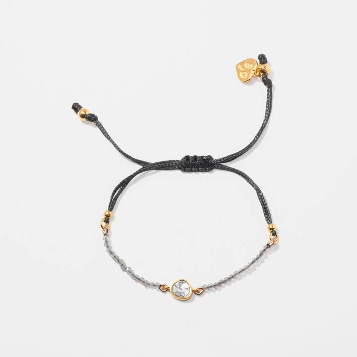 Bracciale Janiza in Vermeil d'Oro con Perline Organiche per la vendita all'ingrosso da parte di Shana Gulati Jewelry