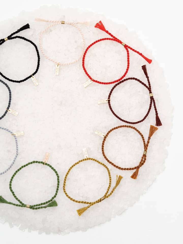 Pulseira de corda delicada por atacado de Twenty Two West