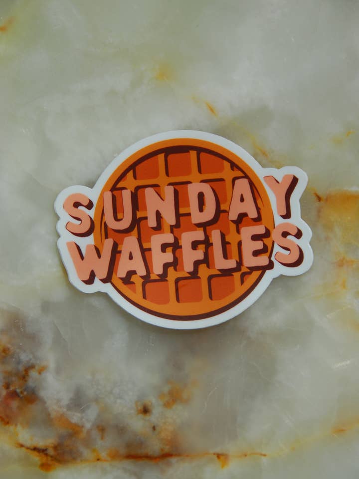 Autocolante Waffles de Domingo por atacado de Sunday Waffles