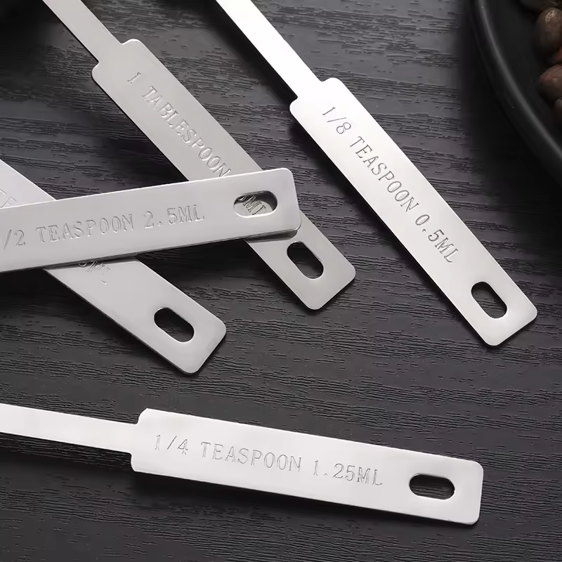 Sostraw & SmartThings - Wholesale Measuring Spoon - Stainless Steel Measuring Spoon Set - 6 Pieces1