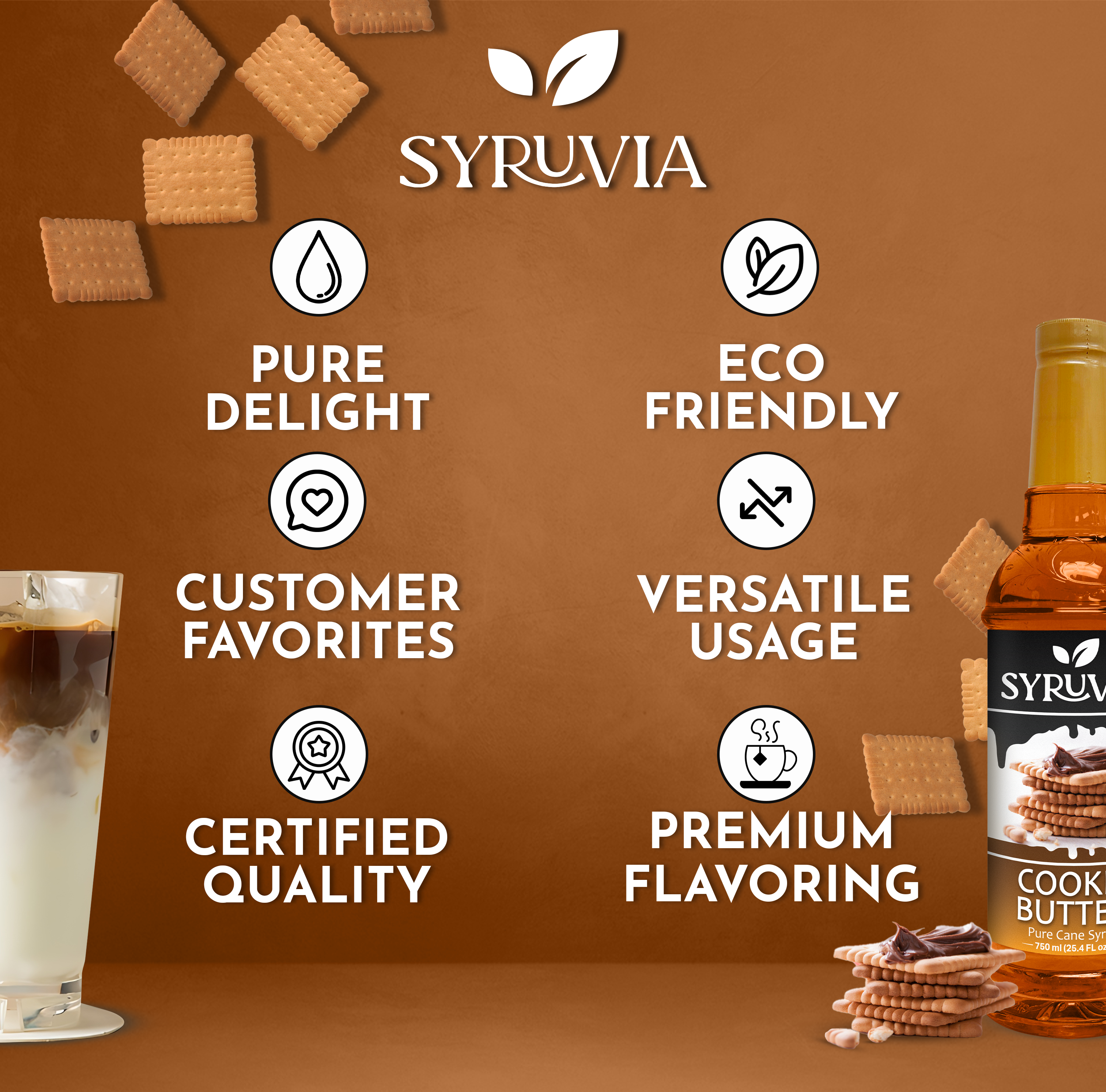 Syruvia - Wholesale Flavored Syrup - Cookie Butter Syrup4