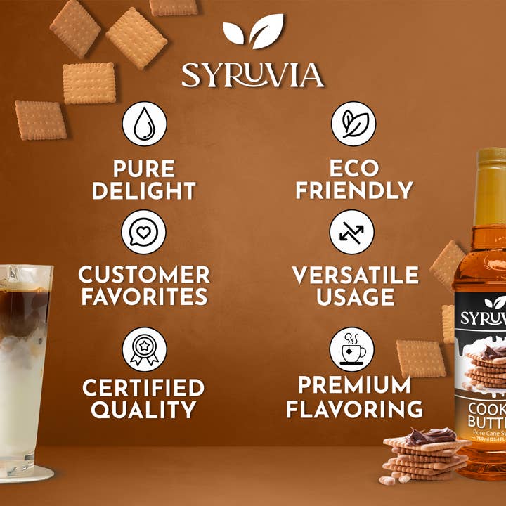 Syruvia - Wholesale Flavored Syrup - Cookie Butter Syrup4