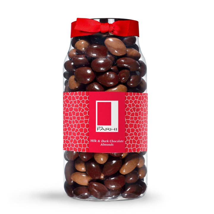 Assorted Milk and Dark Chocolate Coated Almonds, Palm Oil Free, 770g for wholesale by Mallow Tree Limited