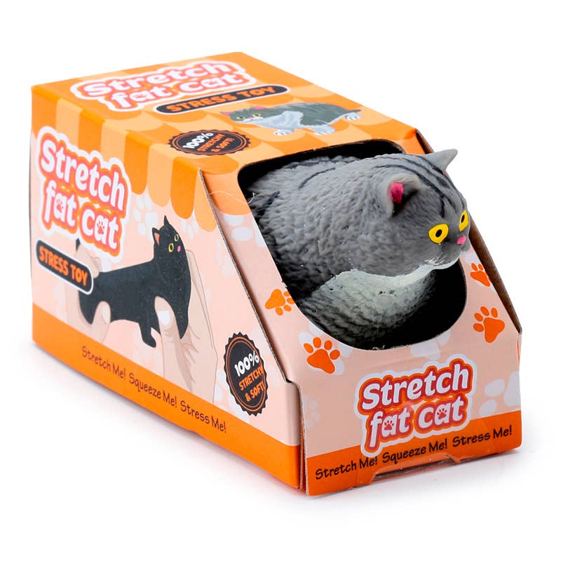 Puckator Ltd – wholesale Stress relief ball/dough – Stretchy Fat Cat Toy2