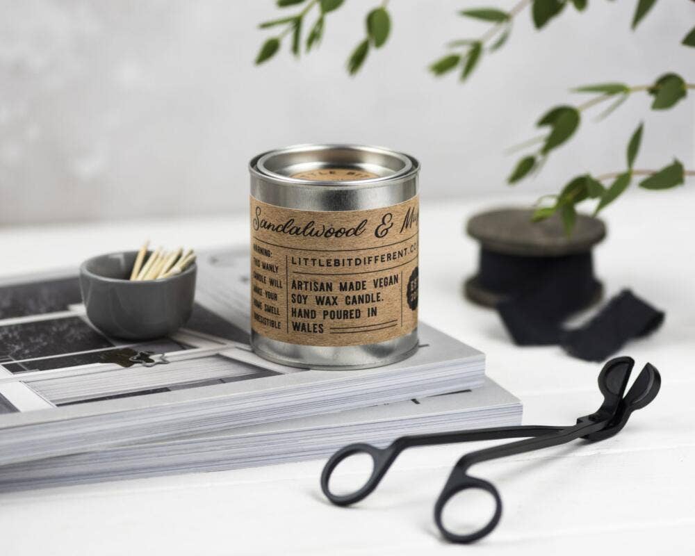Little Bit Different – wholesale Jar/filled candle – Sandalwood and Musk Candle1