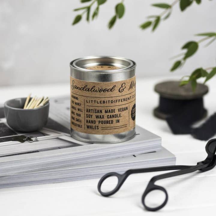 Little Bit Different – wholesale Jar/filled candle – Sandalwood and Musk Candle1