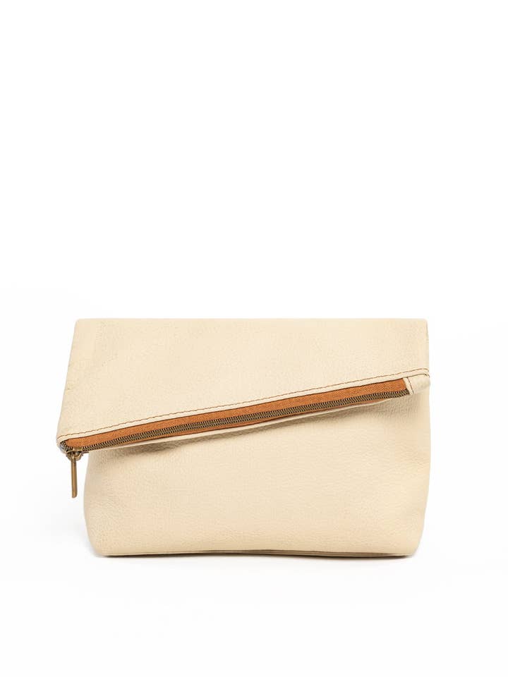 Asymmetric Makeup Bag for wholesale by Deux Mains: Haiti Fair Trade